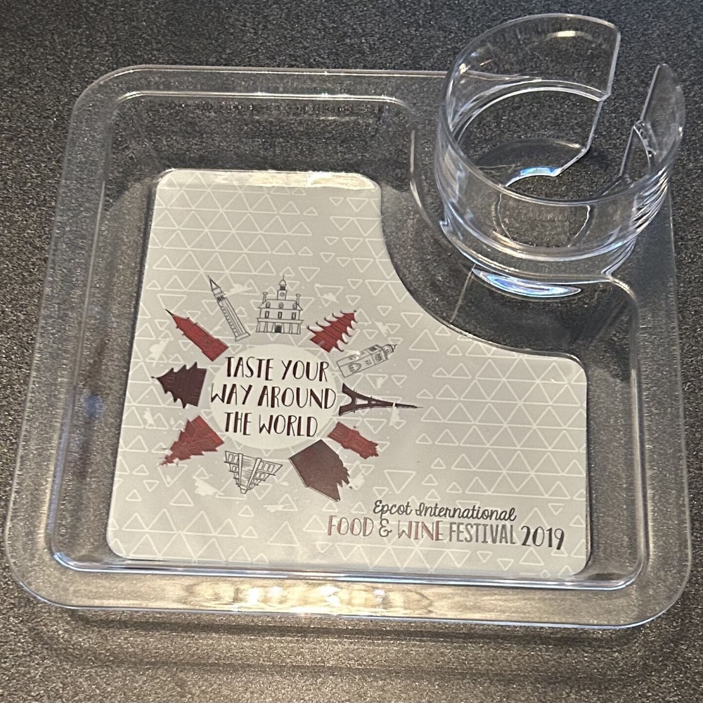 2019 Disney EPCOT Food & Wine Festival Taste Your Way Around The World Tray NIP